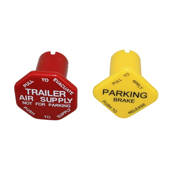 MV-3 Heavy Duty Air Brake Control Valve - Dash Valve Knob Set Replaces 298817, Automann 170.298817, 170.298818, Bendix 298818, 745298817N, FRT POP3 73211,  S17321