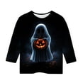 thumbnail image 3 of Cowsor Cute Funny Halloween Shirts for Women Plus Size Length Long Sleeve Womens Tops Witch Gothic Renaissance Shirt, 3 of 4