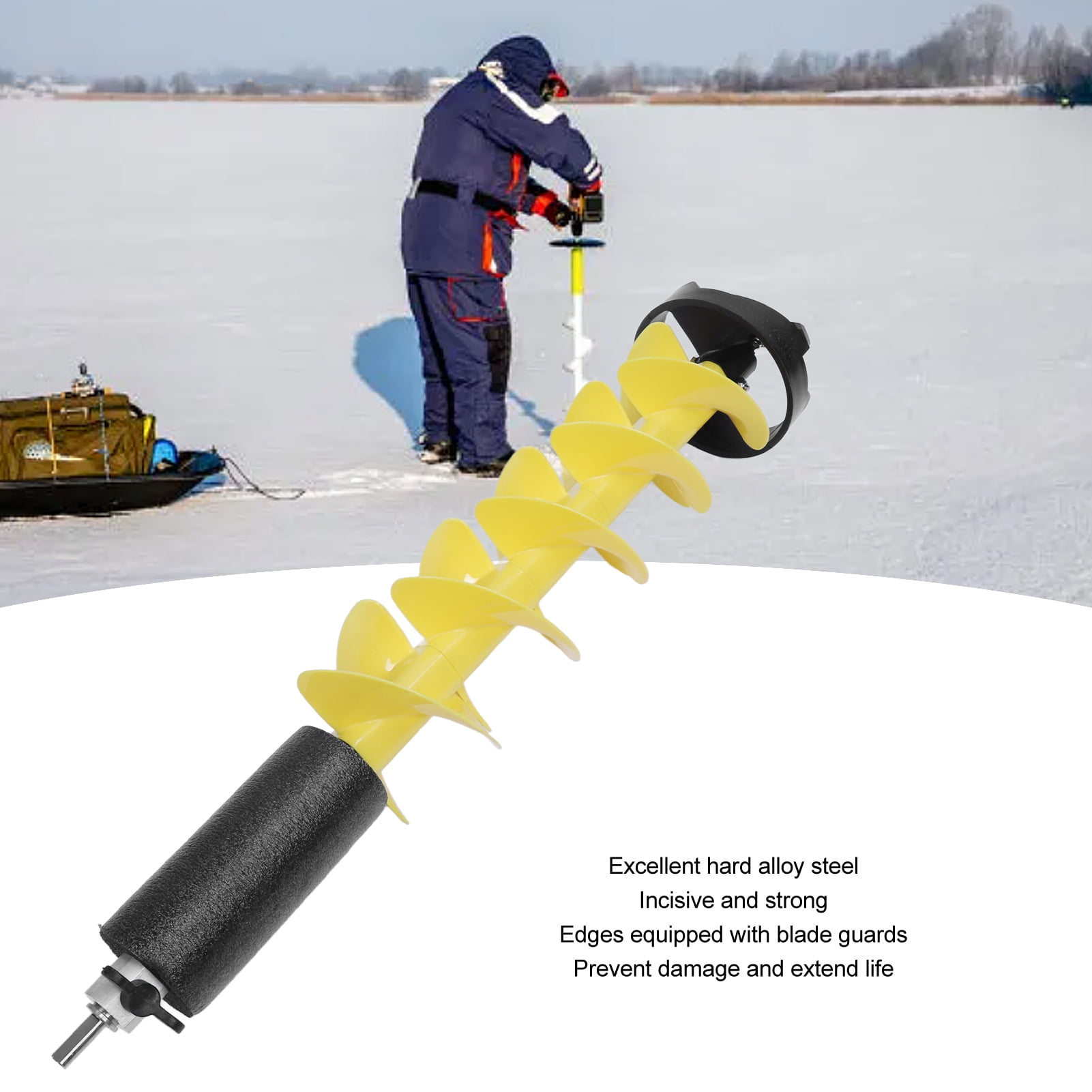 Best Electric Ice Fishing Auger Cordless Nylon Ice Drill Auger