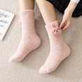thumbnail image 5 of 7Pairs Cute Fuzzy Socks for Women Winter Fluffy Cozy Plush Slipper Socks Casual Home Sleeping Socks, 5 of 6