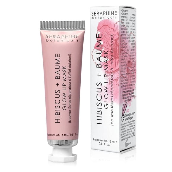Botanical Seraphine Botanicals Hibiscus + Mascarilla labial brillante Baume 15 ml
