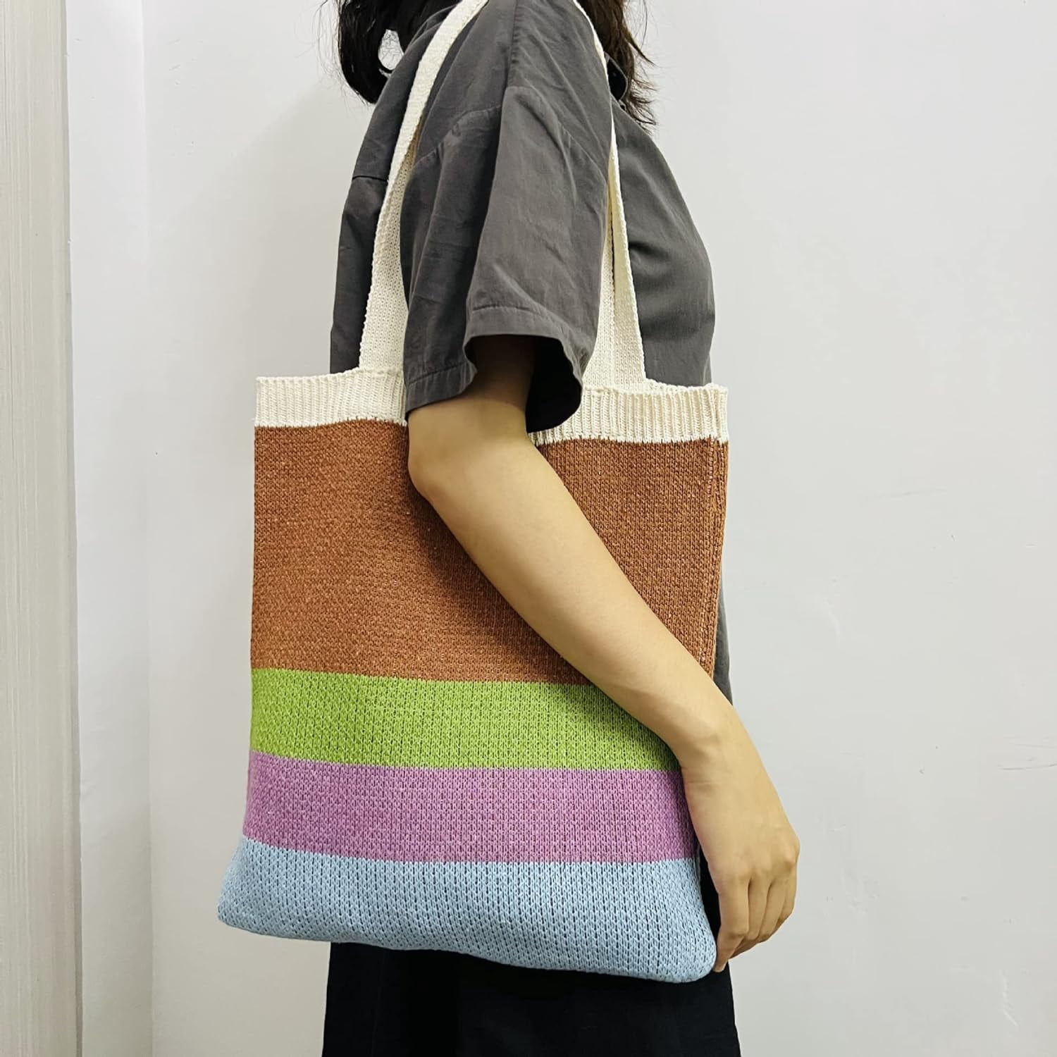 Kukuzhu Crochet Tote Bag Aesthetic Tote Bag Aesthetic Y2k Tote Bag Aesthetic Y2k Cute Tote Bags Aesthetic