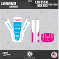thumbnail image 4 of Kalair GFX Graphics Kit for Kawasaki KDX200 (1991-1994) Legend Series, 4 of 5