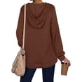 thumbnail image 4 of ADREAMLY Women's Hoodie Long Sleeve Pullover Hooded Sweatshirt with Pocket, 4 of 8