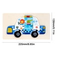 thumbnail image 2 of Linnome Wooden Number Puzzle Educational Math Plaything Logical Thinking Board for Developing Motor Skills, 2 of 5