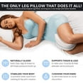 thumbnail image 2 of Leg and Knee Foam Support Pillow - Soothing Pain Relief for Sciatica, Back, Hips, Knees, Joints, 2 of 4
