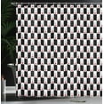 thumbnail image 3 of Ambesonne Animal Shower Curtain, Heart Valentine Polar Bear, 69"Wx70"L, White Black Dark Pink, 3 of 4