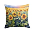 thumbnail image 2 of Sunflowers in Watercolor Throw Pillow 14 in x 14 in, 2 of 2