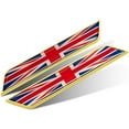 thumbnail image 1 of HSHDLDF Car Styling 3D Aluminum Epoxy National Flag Logo Emblem Sticker Metal Decal Badge Auto Exterior Accessory (England Gold), 1 of 2