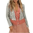 thumbnail image 2 of TMOYZQ Womens Casual Open Front Sequin Jackets Fashion Long Sleeve Glitter Cardigan Blazer Shiny Sparkly Crop Jackets Fall Winter Evening Party Outwear on Clearance, 2 of 5