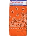 thumbnail image 3 of Bandanna Co Paisley, Orange, 22" x 22" (4th), 3 of 4