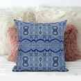 thumbnail image 2 of Sephalina Paisley Leaves Throw Pillow with Removable Cover in Muted Blue Navy 20x20, 2 of 5