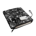thumbnail image 2 of HELLHERO Book Organizer Bag Reusable with Waterproof Polyester Fabric Book Organzier Holder for Librarian Journal Decorative Design 8.66 x 11.42, Sugar Skulls Mexican, 2 of 8
