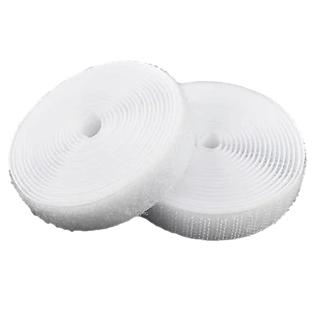 Cierre Mágico para Prendas HookLoop016 1 pza 16mm 5m Blanco Rollo Velcro Hook Loop. VentDepot MXHLB-006