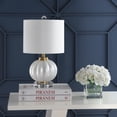 thumbnail image 5 of JONATHAN Y Pearl 17.5" Glass/Crystal LED Table Lamp, White/Brass Gold, JYL2076B, 5 of 8