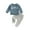Blue, variant on Chengji Chengchuan Little Boys 2-Piece Casual Outfit - Long Sleeve Pullover & Joggers, Blue