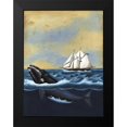 thumbnail image 2 of McCavitt, Naomi 12x14 Black Modern Framed Museum Art Print Titled - Whaling Stories II, 2 of 5