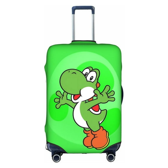 Double-sided Printed Luggage Cover Yoshi Mario Travel Suitcase Protector Baggage Covers X-Large