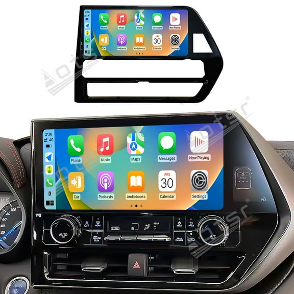 Aotsr 12.3 inch Screen Car Radio for Toyota Crown kluger Highlander 2022-2024 Android 14 Multimedia Player Carplay GPS Navigation Stereo