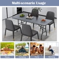 thumbnail image 2 of Costway 6 ft Portable Folding Table with HDPE Tabletop Safe Lock Mechanism Carrying Handle Gray, 2 of 8