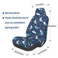 thumbnail image 3 of Honeii Sea Sharks Print Car Seat Cover,Car Interior Covers,Universal Fit Seat Protector, Compatible with Most Cars, SUVs, Trucks, and Vans, 3 of 5