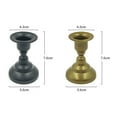 thumbnail image 6 of Washranp  Iron Candle Holder,Rust-proof Round Candle Display Stand for Dining Home Decor, 6 of 7