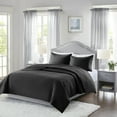 thumbnail image 2 of Comfort Spaces Bedding Twin/Twin-XL Adult Unisex Reversible Comforter Set Black, 2 of 7