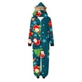 thumbnail image 2 of Odeerbi Matching Family Christmas Pajamas Sets Parent-Child Xmas Warm Hooded Jumpsuit Printed Home Wear Set Loungewear Sleepwear Jammies for Mom, 2 of 4