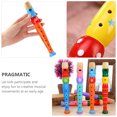 thumbnail image 4 of 3pcs Kids Wood Piccolos Wind Instruments Musical Playthings (Random Color), 4 of 5