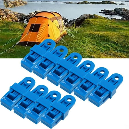 

Pleteffect Tarp Clips Net Buckle Tarp Clamps Heavy Duty Clips Clamp Adjustable Awning Tarp Clamps Tarp & Shade Cloth For Outdoor Camping (10Pcs Mix)
