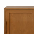 thumbnail image 3 of Harper 30 inch Wide Solid Hardwood Mid-Century Modern Low Storage Cabinet in Teak Brown, 3 of 8