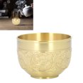 thumbnail image 1 of Brass Tea Cup, Flat Bottom Vintage Multipurpose Embossed Tea Cup Exquisite  for Home, 1 of 8