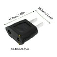 thumbnail image 2 of EU to US Travel Charge Socket Plug Adapter for Worldwide Use Universal Power Conversion Solution for Travel and Home, 2 of 2