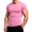 Pink, variant on EANJE Men's T-Shirt Short Sleeve Crew Neck T-Shirt Casual Solid Color Outdoor Running Sports Breathable Tees or Daily Workout Wear Light Gray M