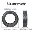 thumbnail image 2 of AlveyTech 3.00-8  Pneumatic Black Tire with Q133 Tread and Inner Tube Set - Fits Pride Pursuit XL (SC714) with Serial Numbers Before SE815712053FV0, Mobility Scooter Tires, 2 of 9
