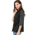 thumbnail image 3 of Chaleco Allegra K Tipo Anorak Estilo Cargo Ligero con Cordón para Mujer Negro XL, 3 of 6