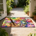 thumbnail image 3 of Tarmeek Love and Peace Doormat Non-Slip Absorbent Entryway Rug Washable Bathroom Mat for Doorway Kitchen Laundry Room 40x60cm, 3 of 6
