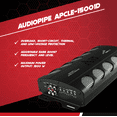 thumbnail image 2 of Audiopipe APCLE-15001D Class D 1 Ohm Car Audio Mono Amplifier + Wiring Kit, 2 of 10