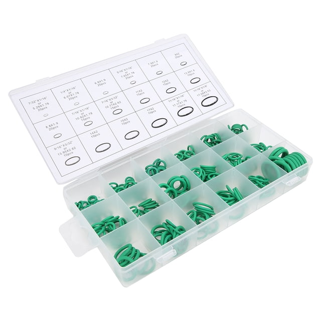 AC Compressor Seals, Green AC Sealing Set 270PCS Assortment For Appliances For Water Faucet For Industrial Equipment