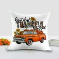thumbnail image 4 of Halloween Pillows, Fall Decor Grateful Thankful Blessed Pumpkin Truck Pillow Insert, 18X18, 4 of 6
