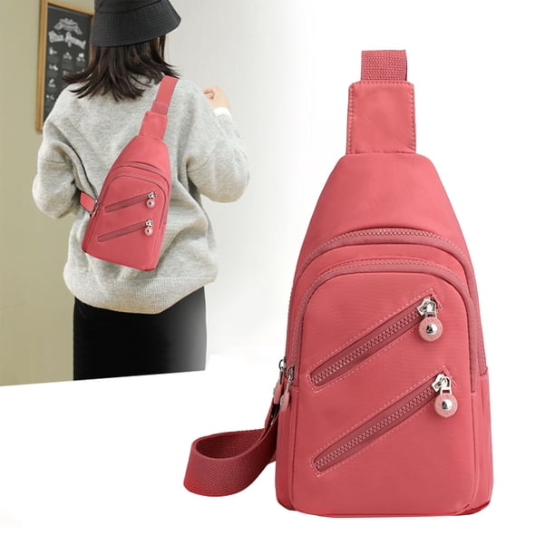 Fiudx Ofertas Flash Del Día Solo En Línea Mochila Cruzada Con Correa, Mochila Con Correa, Mochila Para Senderismo, Bolso Cruzado Multiusos Para El Pecho