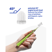 Supersmile Crystal Collection Toothbrush, 45 Degree Angled, Soft, Green Peridot