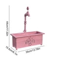 thumbnail image 3 of JZCHUNTOY 1 Pce Pot de Fleurs Carré en Fer Forgé pour Robinet, Jardinière Robuste Résistante à la Rouille, Contenant Décoratif de Jardin, pour Patio, Balcon, Appui de Fenêtre et Usage Intérieur Extérieur, 3 of 6