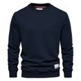 thumbnail image 1 of AIOPESON, ropa de calle, sudadera de algodón para hombre, sudadera informal de manga larga de Color sólido para primavera, ropa clásica de calidad para hombre AIOPESON sudadera con capucha de algodón, 1 of 6