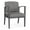 Metal Gray, variant on Amherst Steel Reception Waiting Room Guest Chair / Charcoal Steel / Black