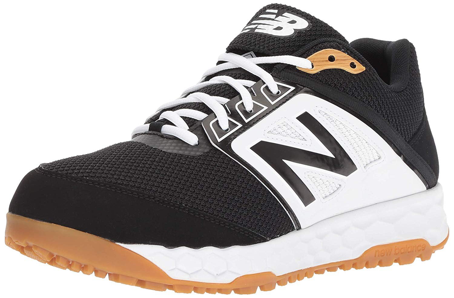 New Balance Men's 3000v4 Turf Baseball Shoe, Black/White, 12 D US ...