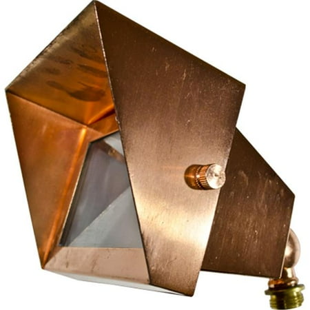 

Solid Brass Area Flood Light with Hood Copper