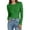 Green, variant on Womens Tops Lace Design Long Sleeve Knit Top Casual Basic Round Neck Tee for Ladies Fashion T Shirts for Women Green S