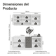 thumbnail image 3 of Cocina Integral Completa Modular Madesa Vik 180cm BG 03, 3 of 4