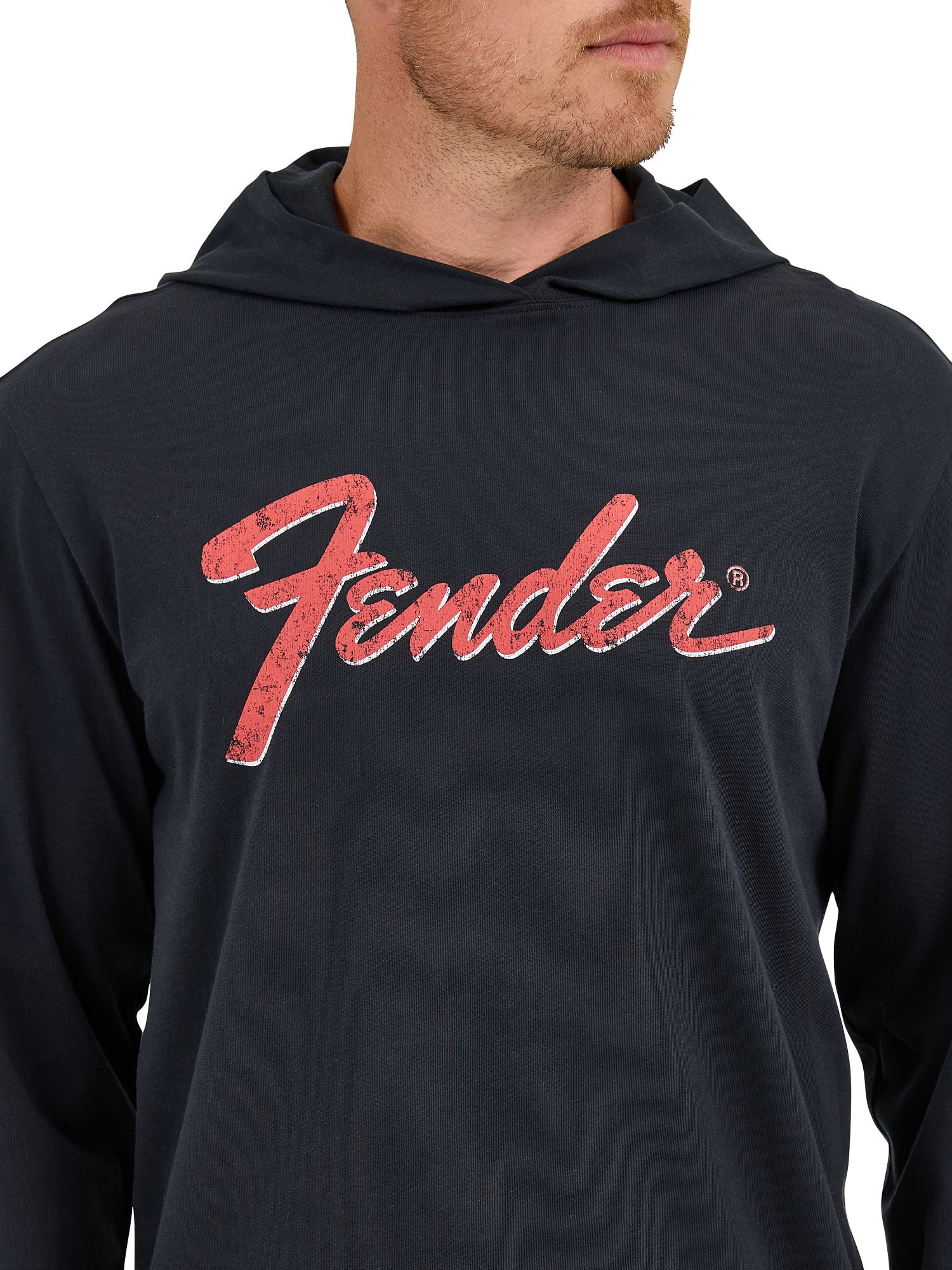 Wrangler® Men's Hooded Long Sleeve Fender Graphic Tee, Sizes M-2XL